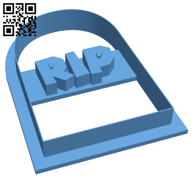 Rip Cookie Cutter - Halloween H001302 file stl free download 3D Model for CNC and 3d printer
