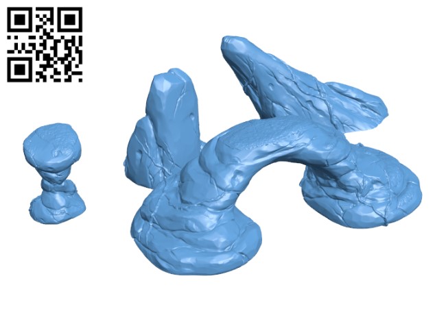 Rock formations H000772 file stl free download 3D Model for CNC and 3d printer