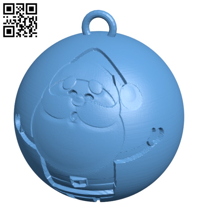 Santa Bauble decoration H001173 file stl free download 3D Model for CNC and 3d printer