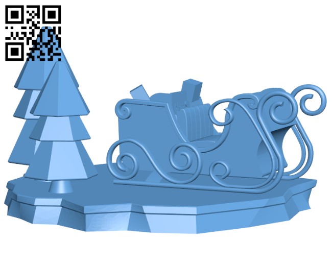 Santa Claus and The Deer Strike H001058 file stl free download 3D Model for CNC and 3d printer