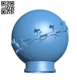 Santa Globe H001178 file stl free download 3D Model for CNC and 3d printer