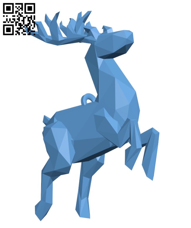 Santa claus's reindeer H001177 file stl free download 3D Model for CNC and 3d printer