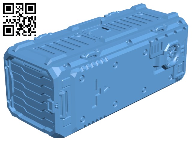 Sci-fi Shipping Container H000626 file stl free download 3D Model for CNC and 3d printer