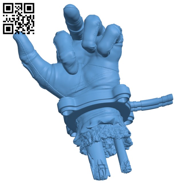 Severed Deadpool hand Griffin H000681 file stl free download 3D Model for CNC and 3d printer