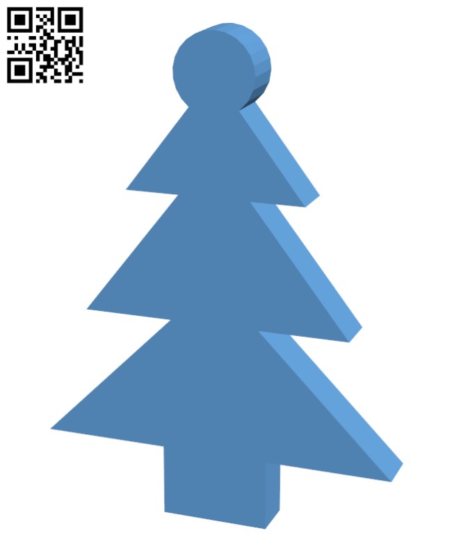 Simple Christmas Tree H001005 file stl free download 3D Model for CNC and 3d printer