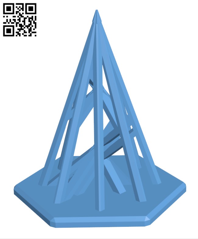 Simple christmas tree H001064 file stl free download 3D Model for CNC and 3d printer