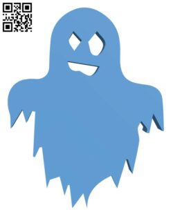 Simple halloween ghost H001249 file stl free download 3D Model for CNC and 3d printer