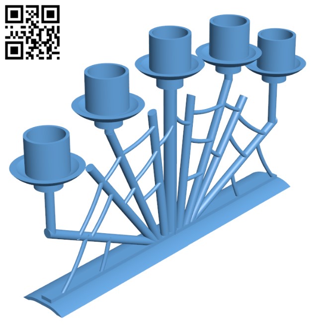Spider Web Candelabra H001306 file stl free download 3D Model for CNC and 3d printer