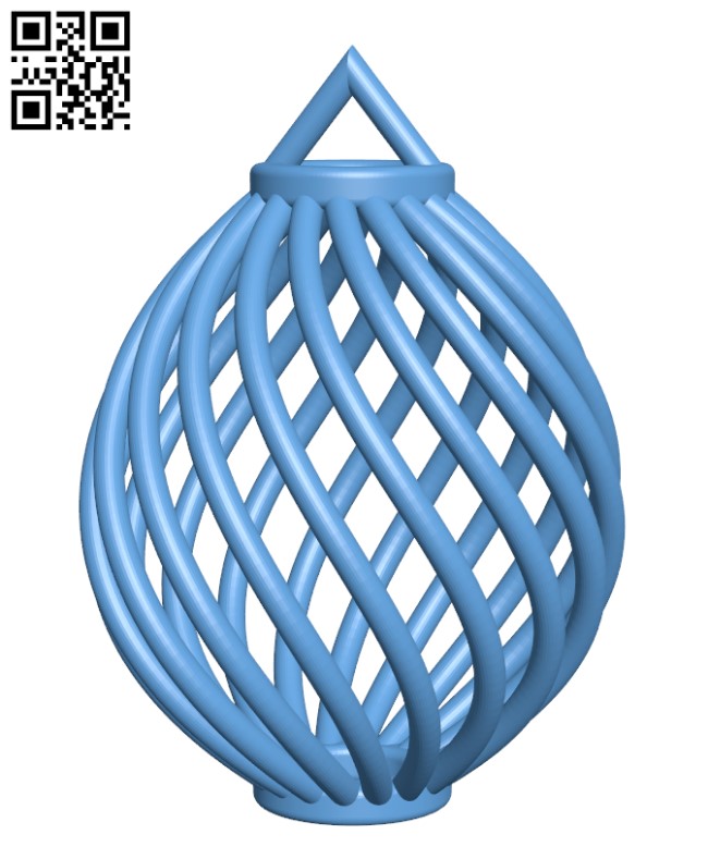 Spiral Christmas Ball H001007 file stl free download 3D Model for CNC and 3d printer
