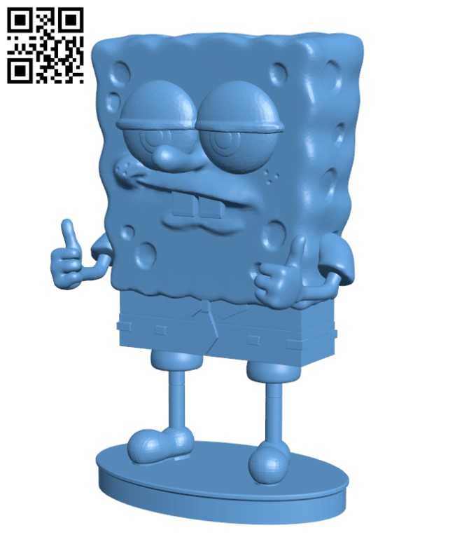 SpongeBob like a boss H000686 file stl free download 3D Model for CNC and 3d printer