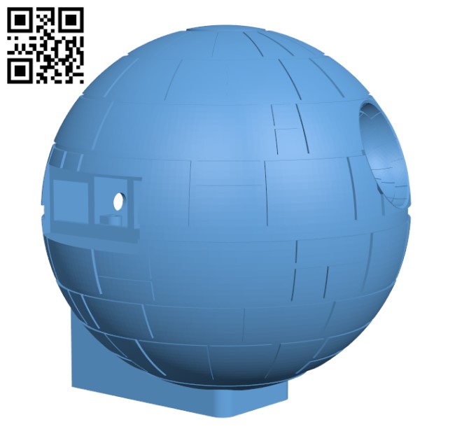 Starwars Deathstar raspberry Pi 3 case H000651 file stl free download 3D Model for CNC and 3d printer