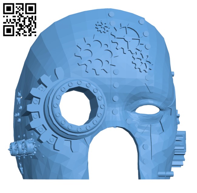 Steampunk Halloween Mask H001251 file stl free download 3D Model for CNC and 3d printer