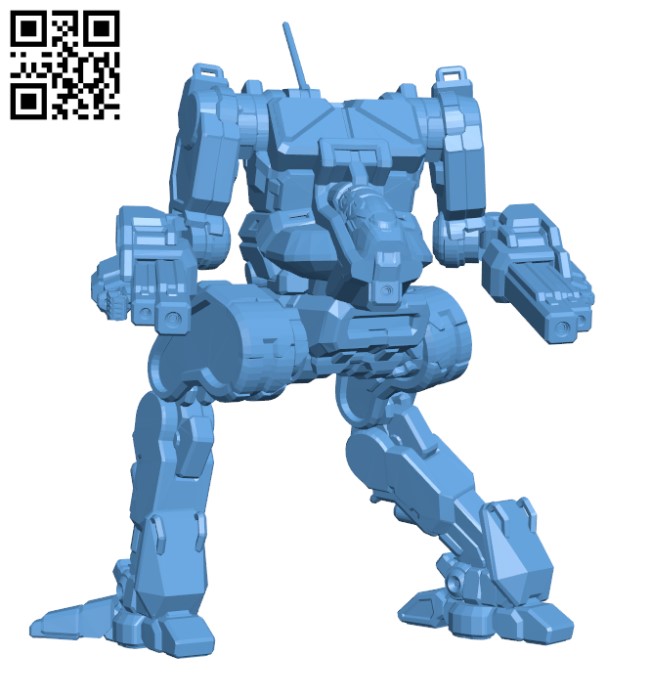 Stormcrow Prime, AKA (Ryoken) for Battletech - Robot H000653 file stl free download 3D Model for CNC and 3d printer