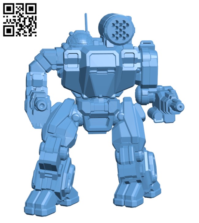 Summoner Prime, AKA Thor for Battletech - Robot H000574 file stl free download 3D Model for CNC and 3d printer