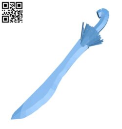 Sword of Christmas spirit H001008 file stl free download 3D Model for CNC and 3d printer