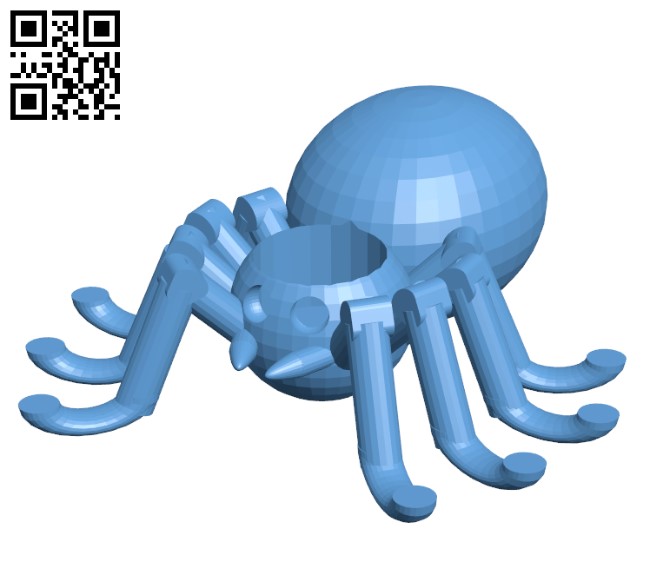 Tarantula Candle Holder H001133 file stl free download 3D Model for CNC and 3d printer