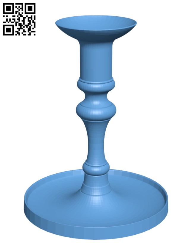 The Christmas Candlestick H001134 file stl free download 3D Model for CNC and 3d printer