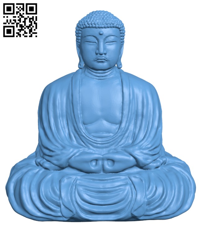 The Great Buddha at Kamakura, Japan H000925 file stl free download 3D Model for CNC and 3d printer