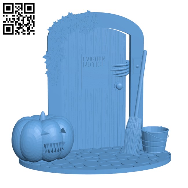 The hallowen goal door H001070 file stl free download 3D Model for CNC and 3d printer