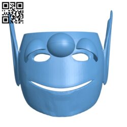 Triple Eyes Alien Mask – Halloween H001135 file stl free download 3D Model for CNC and 3d printer