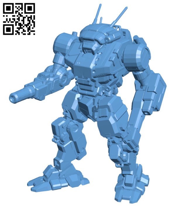 VND-1R Vindicator for Battletech - Robot H000658 file stl free download 3D Model for CNC and 3d printer