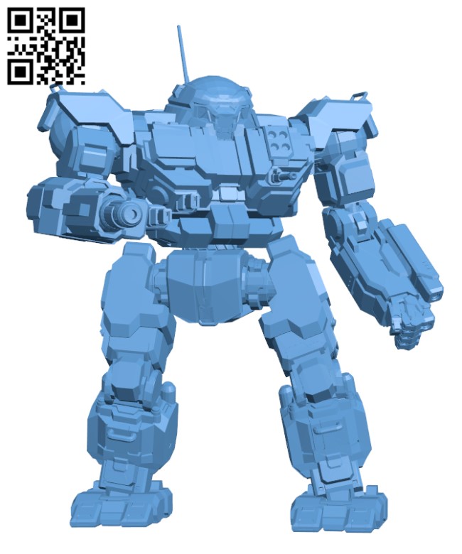 VTR-9A Victor for Battletech - Robot H000576 file stl free download 3D Model for CNC and 3d printer