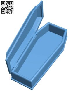 Vampire Coffin Candy Box for Halloween H001316 file stl free download 3D Model for CNC and 3d printer