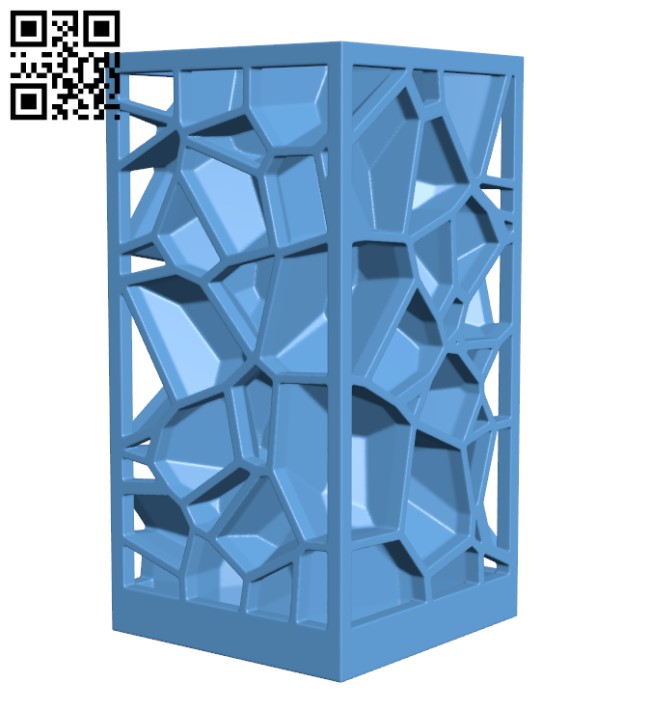Voronoi lamp H000928 file stl free download 3D Model for CNC and 3d printer