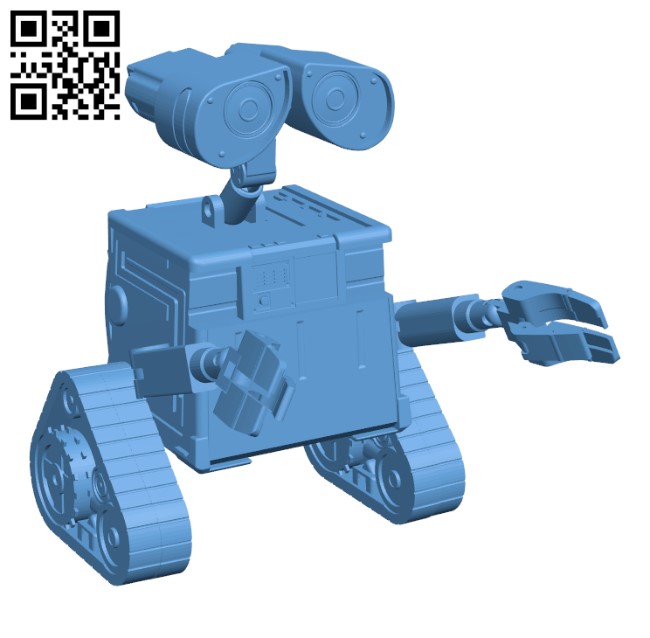 WALL-E Robot H000690 file stl free download 3D Model for CNC and 3d printer