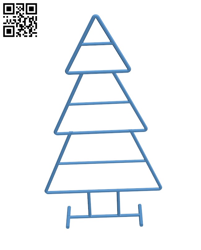 Wireframe Xmas Tree H001011 file stl free download 3D Model for CNC and 3d printer