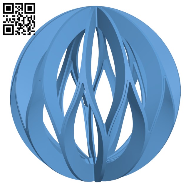 Xmas Ball H001075 file stl free download 3D Model for CNC and 3d printer