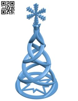 Xmas Tree Twist H001318 file stl free download 3D Model for CNC and 3d printer