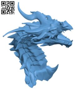 Alduin dragon Bust H002148 file stl free download 3D Model for CNC and 3d printer