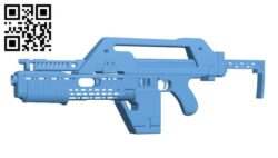 Alien2 Pulse Rifle – Gun H002269 file stl free download 3D Model for CNC and 3d printer