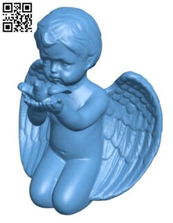 Angel Sculpture H001800 file stl free download 3D Model for CNC and 3d printer