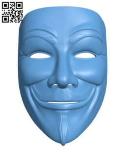 Anonymous Mask H001621 file stl free download 3D Model for CNC and 3d printer