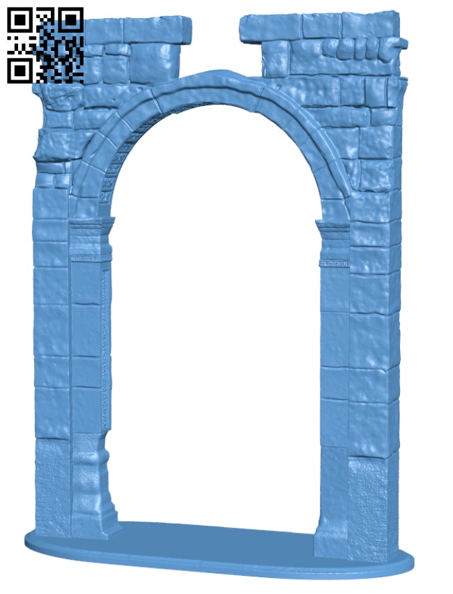 Arch of Triumph in Palmyra, Syria H001562 file stl free download 3D Model for CNC and 3d printer
