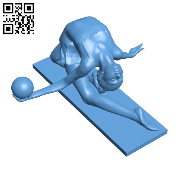 Arched Gymnast H001500 file stl free download 3D Model for CNC and 3d printer
