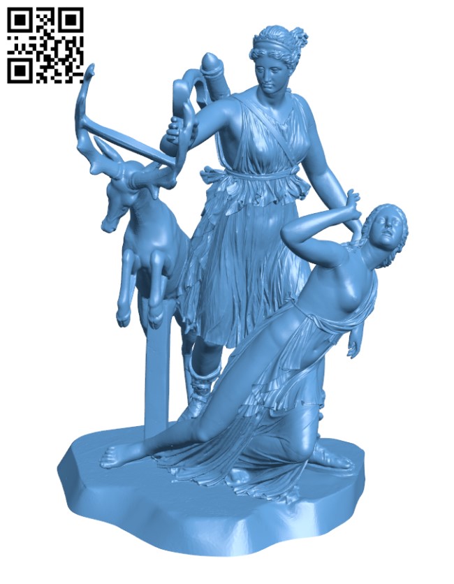 Artemis and Iphigeneia H001860 file stl free download 3D Model for CNC and 3d printer