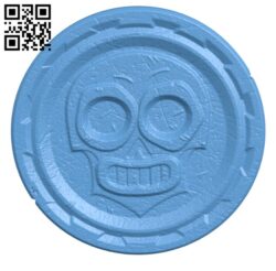 Aztec Coin Token H002093 file stl free download 3D Model for CNC and 3d printer
