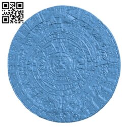 Aztec sun stone H001743 file stl free download 3D Model for CNC and 3d printer