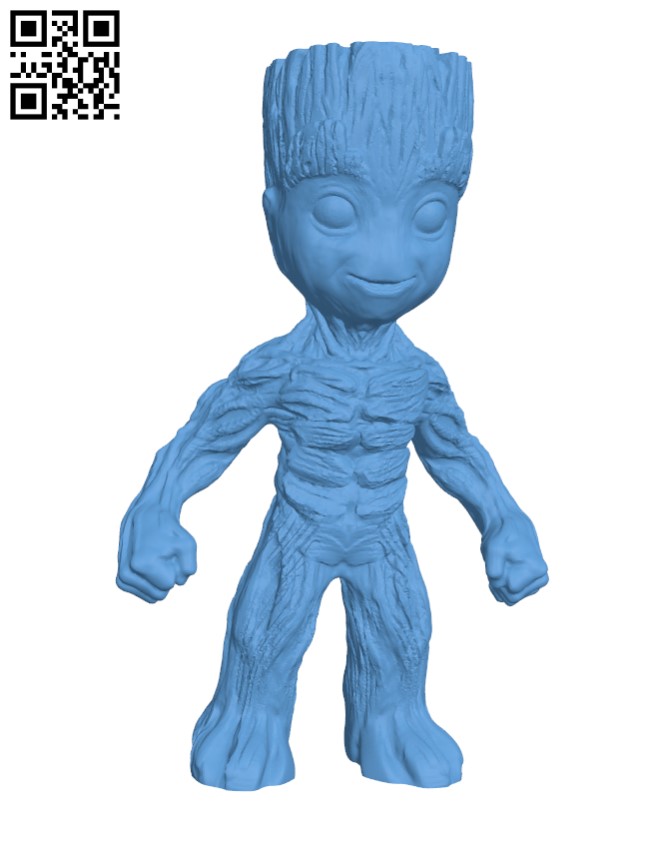 Baby Groot H002274 file stl free download 3D Model for CNC and 3d printer