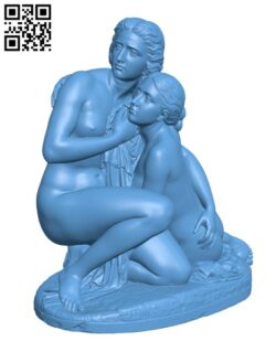 Bathing girls H002153 file stl free download 3D Model for CNC and 3d printer