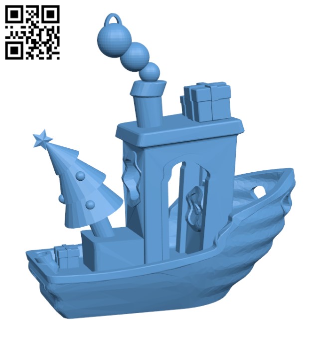 Benchy Christmas Ornament H001683 file stl free download 3D Model for CNC and 3d printer