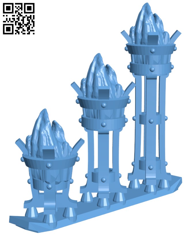 Braziers - Basket H001980 file stl free download 3D Model for CNC and 3d printer