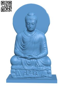 Buddha Seated in Meditation H002213 file stl free download 3D Model for CNC and 3d printer