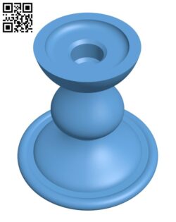 Candle Holder H001807 file stl free download 3D Model for CNC and 3d printer