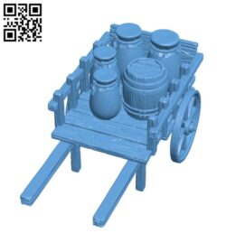 Cart with goods H002100 file stl free download 3D Model for CNC and 3d printer