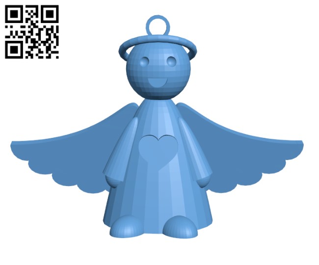 Christmas Angel Ornament H001511 file stl free download 3D Model for CNC and 3d printer