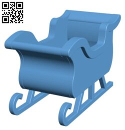 Christmas Sleigh Decor H001642 file stl free download 3D Model for CNC and 3d printer